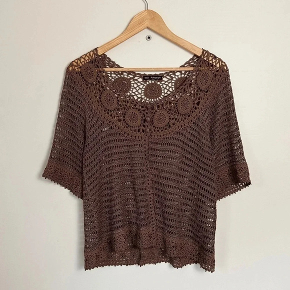 Marks & Spencer Tops - Crochet top in silky yarn - Marks & Spencer Autograph brand - as  new - S
